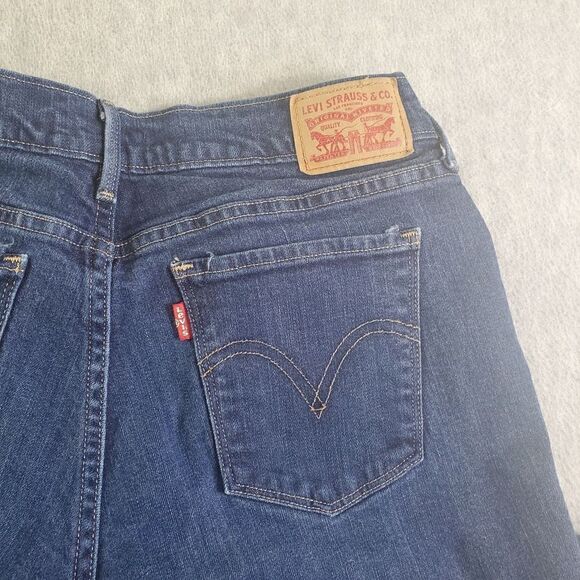 Levis 515 Jeans Womens 8 Blue Bootcut Straight Leg Denim - Picture 8 of 9